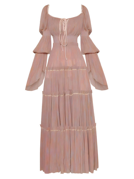 The Celestia Long Sleeve Dress - Multiple Colors 0 SA Styles Pink S 