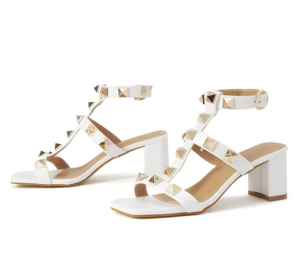 The Roman High Heel Sandals - Multiple Colors 0 SA Styles White EU 35 / US 5 