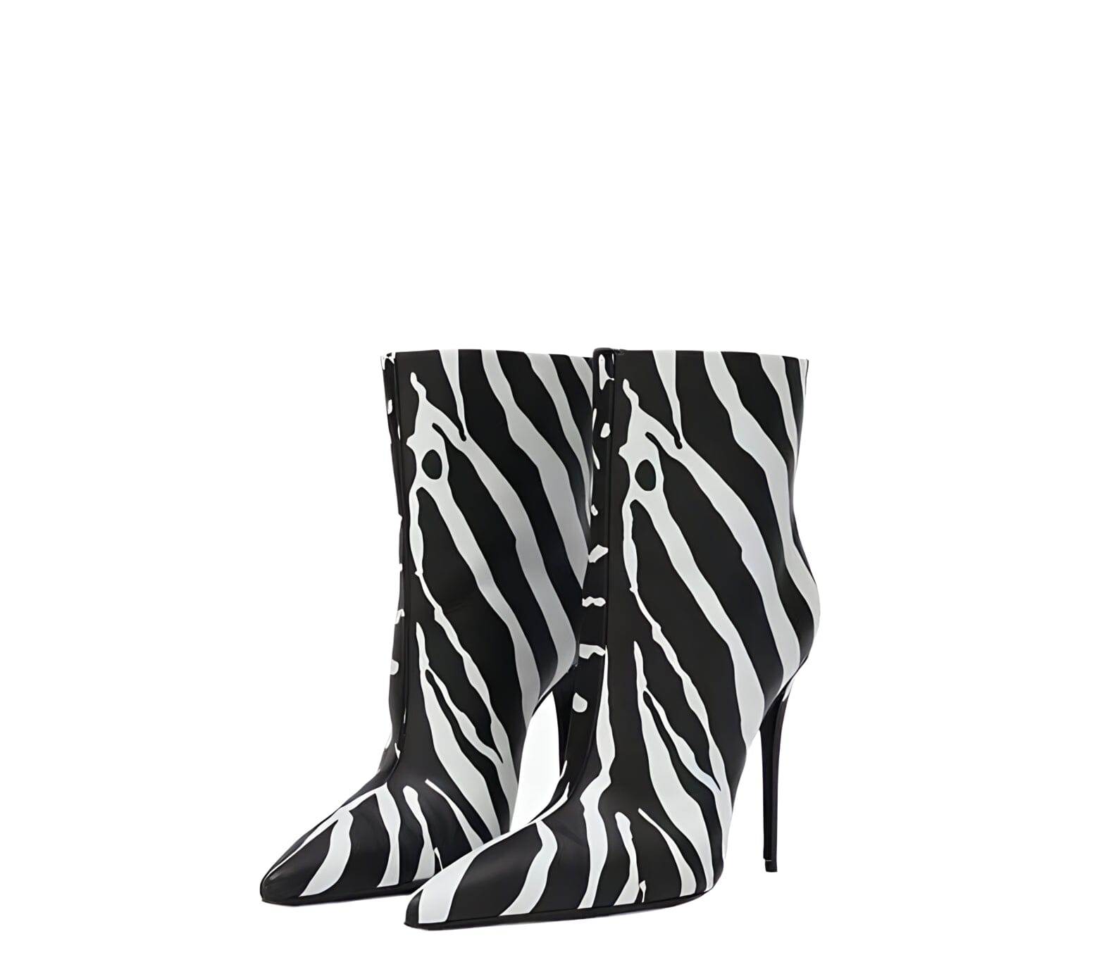 The Zebra High-Heel Ankle Boots 0 SA Styles EU 34 / US 4.5 