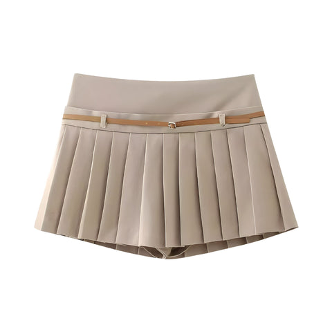 The Adelia High Waist Belted Short Skirt SA Formal XS 