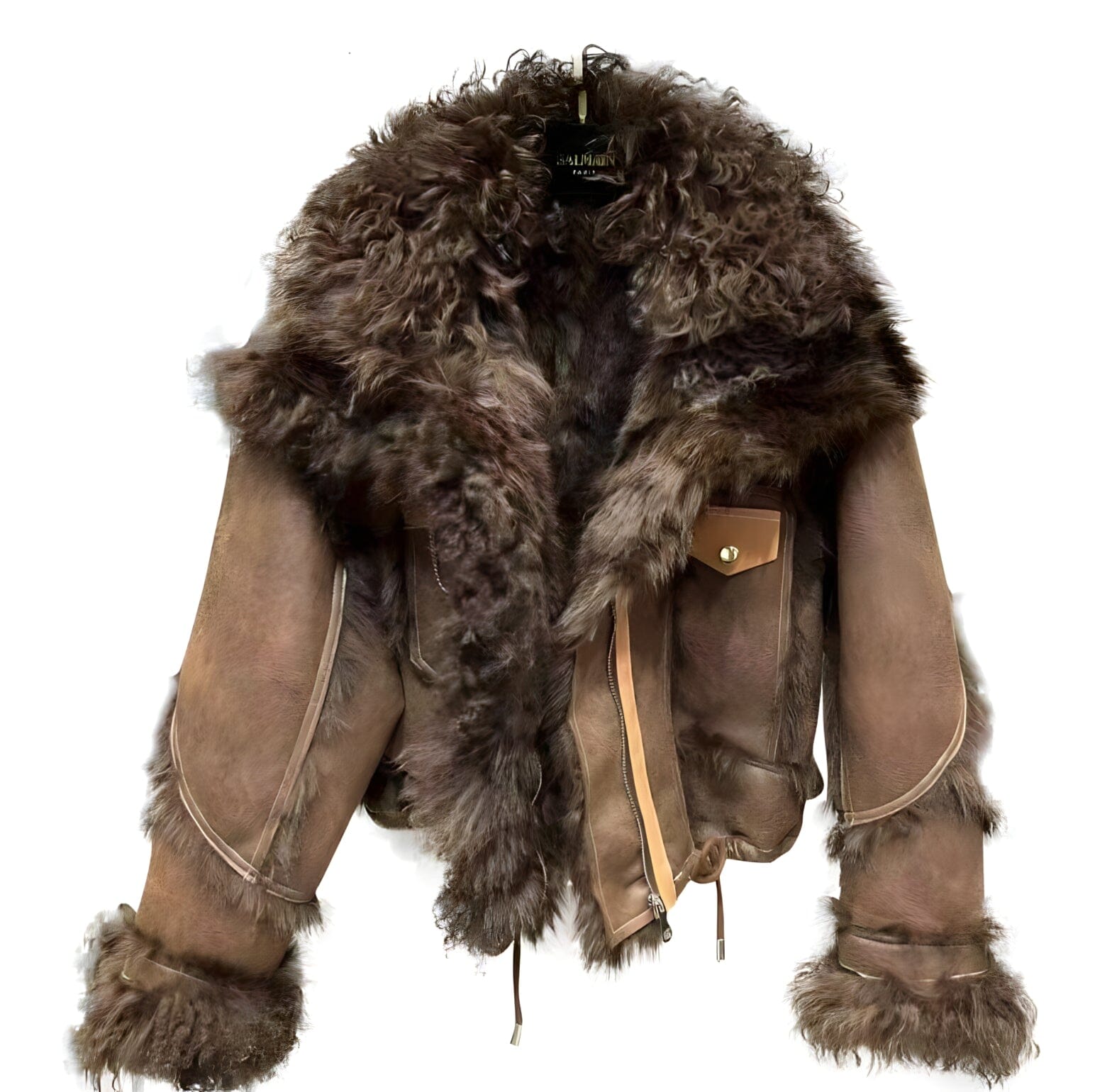 The Jordyn Oversized Cropped Faux Fur Winter Jacket - Multiple Colors 0 SA Styles Coffee S 