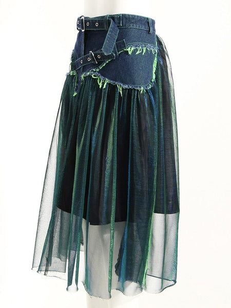 The Gypsy High Waist Denim Skirt 0 SA Styles 
