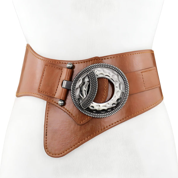The Artemis Faux Leather Waistband Belt - Multiple Colors 0 SA Styles Amber 80 cm 