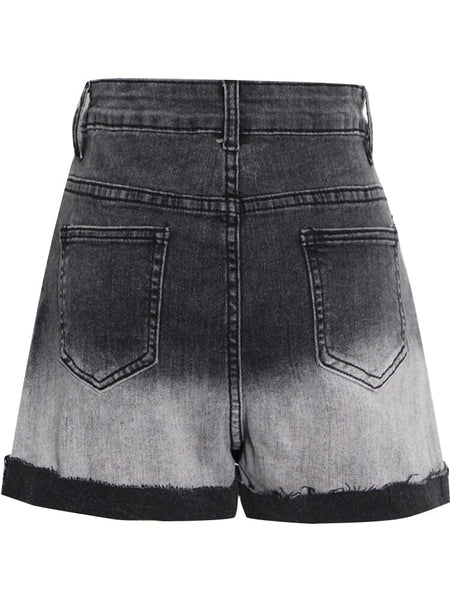The Ashen High Waist Denim Shorts 0 SA Styles 