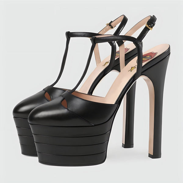 The Amari Platform High Heel Pumps - Multiple Colors 0 SA Styles Black EU 34 / US 4.5 