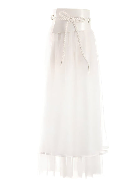 The Freya High-Waisted Pleated Skirt - Multiple Colors 0 SA Styles White S 