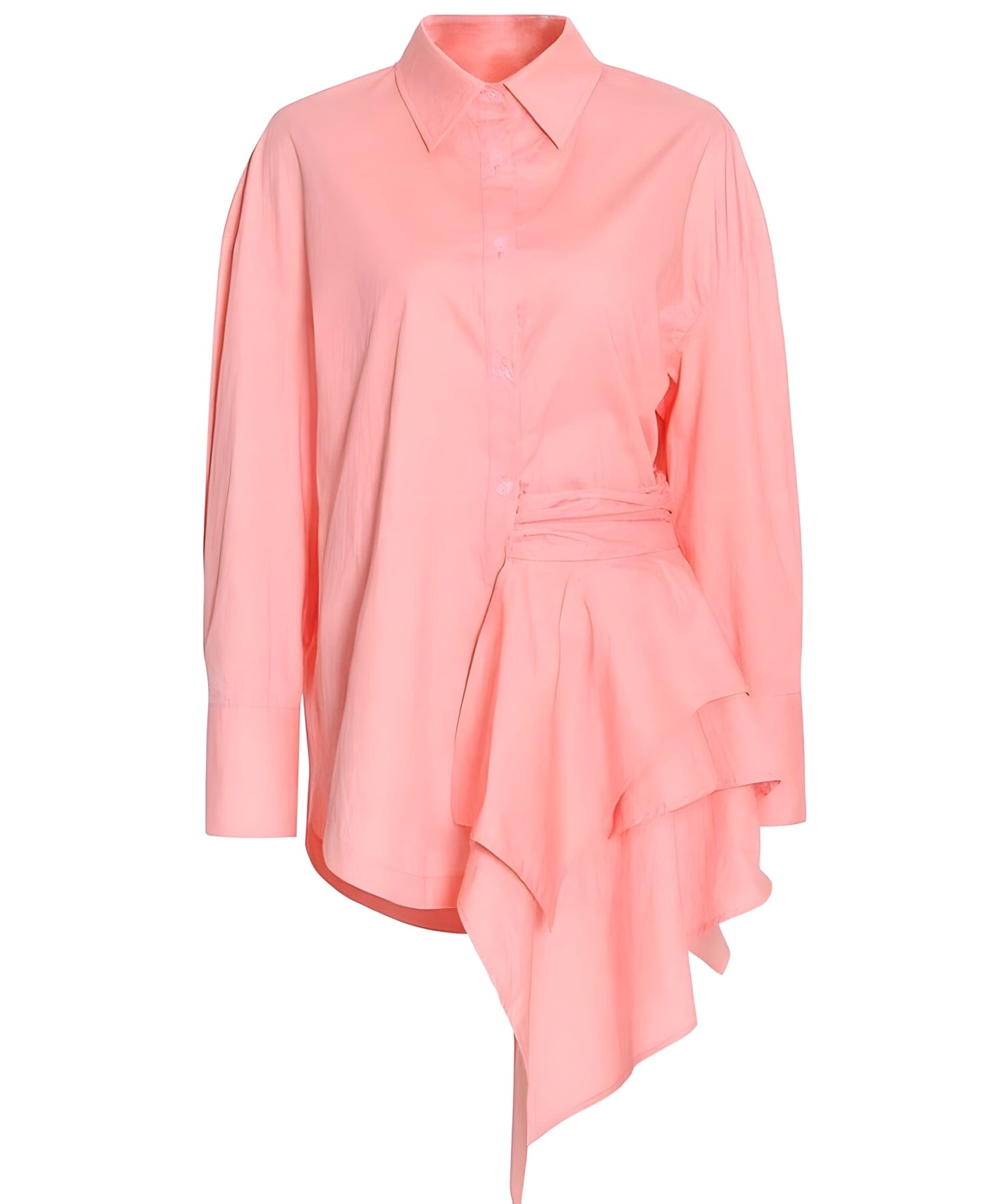 The Ashlyn Ruched Long Sleeve Blouse - Multiple Colors 0 SA Styles Pink S 