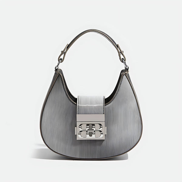 The Crescent Handbag Purse - Multiple Colors 0 SA Styles Silver 