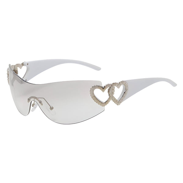 The Lovers Rhinestone Sunglasses - Multiple Colors 0 SA Styles Grey 