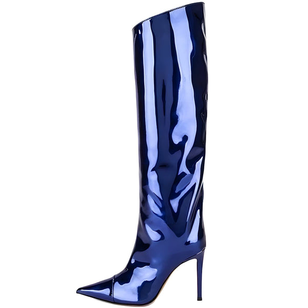 The Mirror Knee-High Boots - Multiple Colors 0 SA Styles Blue EU 34 / US 4.5 