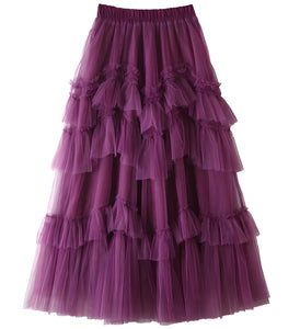 The Elora High Waist Skirt - Multiple Colors 0 SA Styles Purple S 