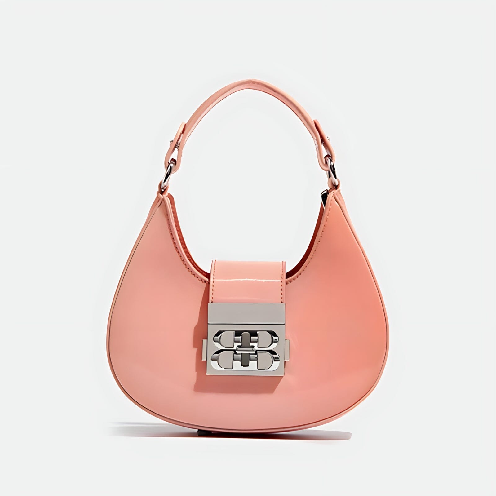 The Crescent Handbag Purse - Multiple Colors 0 SA Styles Salmon 