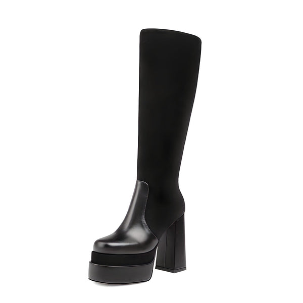 The Esme Platform Knee-High Boots 0 SA Styles Black EU 34 / US 4.5 
