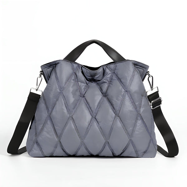 The Campbell Quilted Tote Bag - Multiple Colors 0 SA Styles Grey 