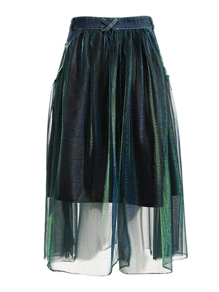The Gypsy High Waist Denim Skirt 0 SA Styles 