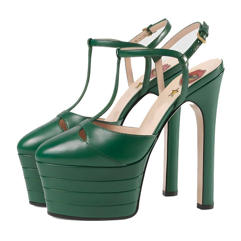 The Amari Platform High Heel Pumps - Multiple Colors 0 SA Styles Green EU 34 / US 4.5 