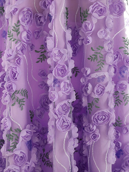 The Lilac Sequin High-Waisted Skirt 0 SA Styles 
