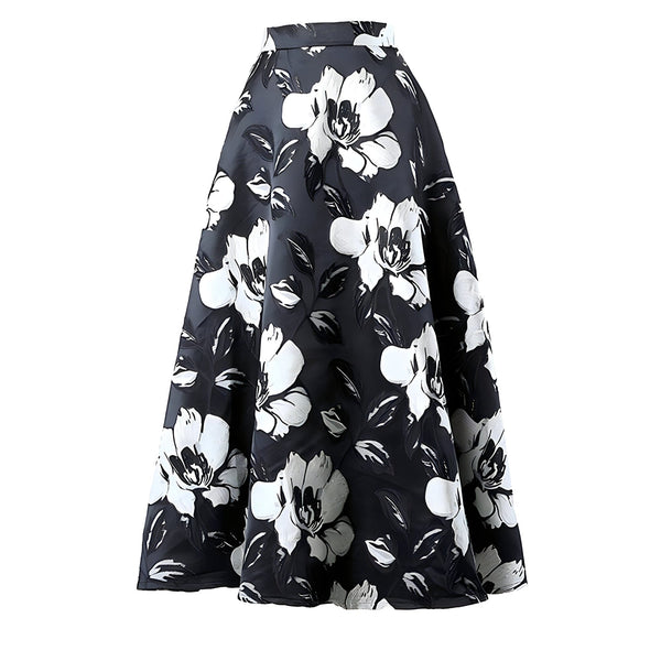 The Foliage High Waist Skirt - Multiple Colors 0 SA Styles White S 