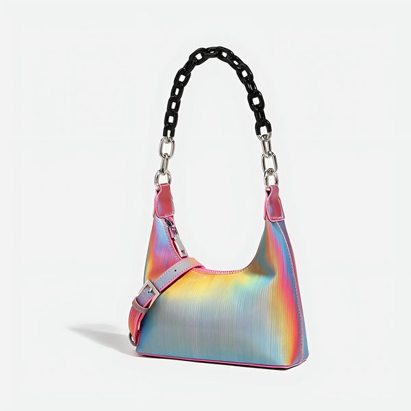 The Spectrum Chainlink Handbag Purse - Multiple Colors 0 SA Styles Rainbow 