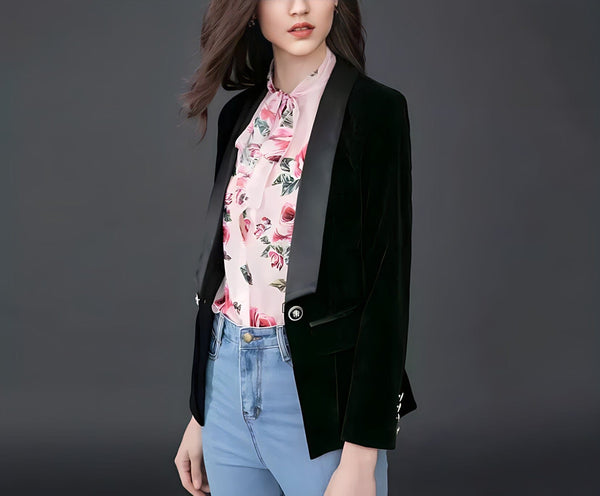 The Camille Velvet Slim Fit Blazer - Multiple Colors Shop5798684 Store 