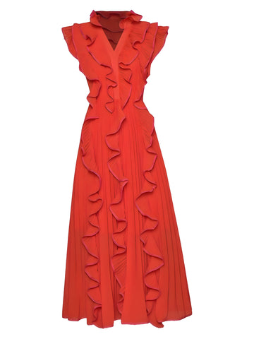 The Korina Sleeveless Dress - Multiple Colors Sarah Ashley Red S 