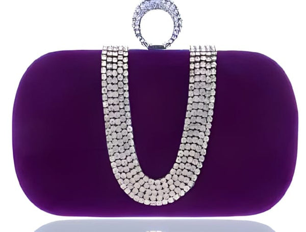 The Trinette Handbag Clutch Purse - Multiple Colors Luke + Larry Purple 