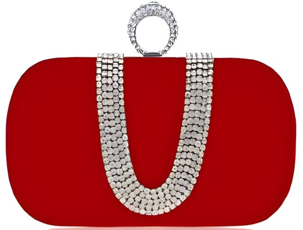 The Trinette Handbag Clutch Purse - Multiple Colors Luke + Larry Red 