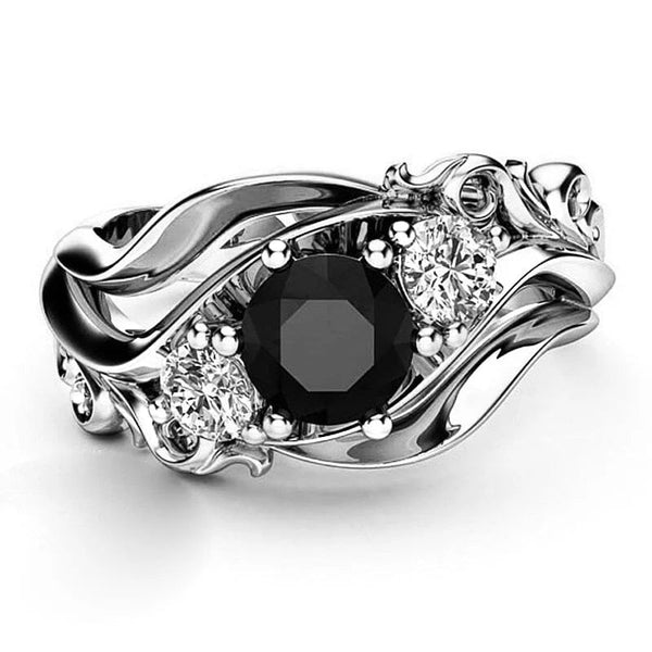 The Nile Crystal Ring - Multiple Colors 0 SA Styles 6 Silver 