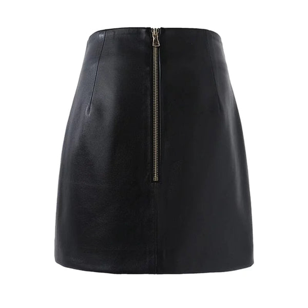 The August Faux Leather Pencil Mini Skirt - Multiple Colors 0 SA Styles 