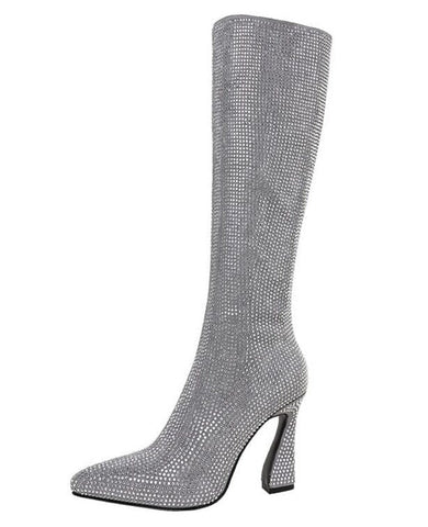 The Josie Knee High Boots - Multiple Colors 0 SA Styles Silver 34 