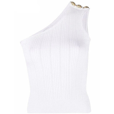The Alize Knitted Cropped Tank Top - Multiple Colors 0 SA Styles White S 