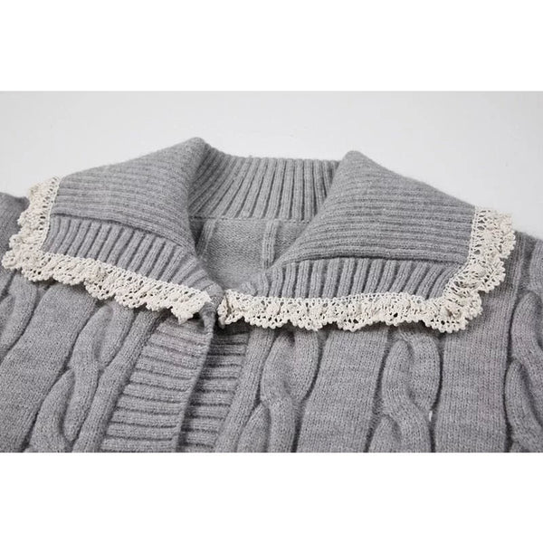The Poppy Oversized Long Sleeve Knit Cardigan 0 SA Styles 