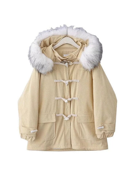 The Molly Oversized Faux Fur Hooded Winter Coat - Multiple Colors 0 SA Styles Yellow One Size 