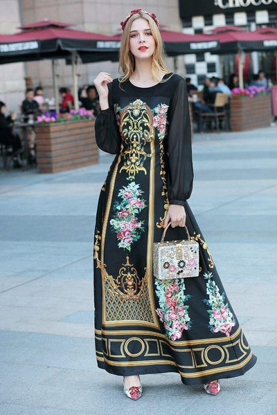 The "Eden" Long Sleeve Maxi Dress MoaaYina Official Store 