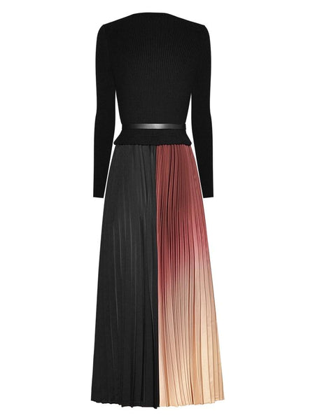 The "Luna" Long Sleeve Pleated Dress Shop5798684 Store 