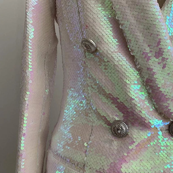 The Pearl Sequin Long Tail Blazer Shop5798684 Store 